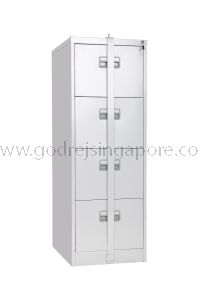 4 DRAWER FILING CABINET WITH SECURITY BAR