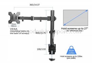 Monitor Arm Stand Single