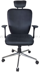 PREMIER HIGH BACK BLACK FABRIC CHAIR