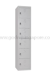 6 DOOR METAL LOCKER