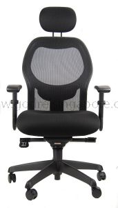 Godrej Singapore Lexus HB Chair - High-Back Office Chair with Adjustable Features, Ergonomic Lumbar Support, Strong Nylon Base, and Premium Materials Including Breathable Mesh Upholstery. Ideal for Offices, Conference Rooms, and Home Workspaces.