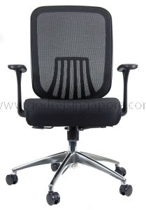 Godrej Singapore Ace MB Fixed Arms Fabric Chair - Comfortable Office Seating