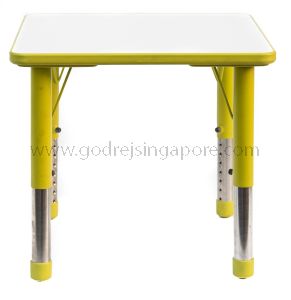 Square Height Adj Table Wooden Top 071 - Green