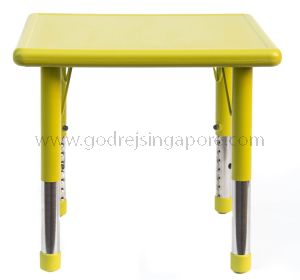 Square Height Adj Table Plastic Top 002-2 Green