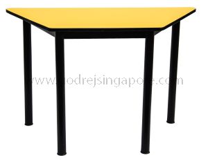 Trapezium Table Yellow