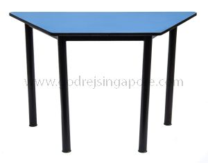Trapezium Table-Blue