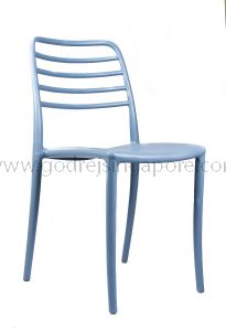 Fully Moulded Designer PP chair Model 3047 Grey