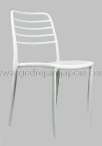 Fully Moulded Designer PP chair Model 3047 White