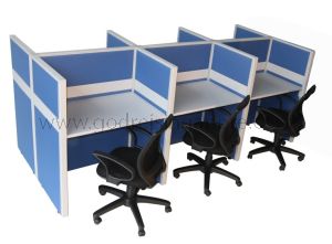 Hot Desking 6 Cluster Office Workstation