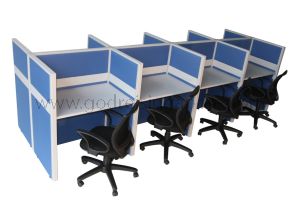 Hot Desking 8 Cluster Office Workstation
