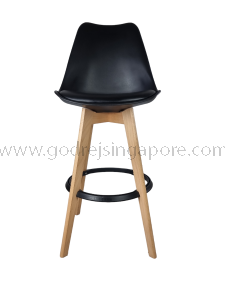 Model 8055H Black Bar Stool Highchair