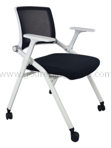 Training Chair with Swivel Back and Sliding Arm Pads 