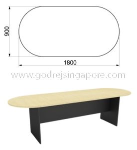 Oval Shaped Meeting Table