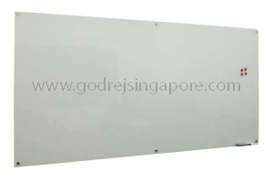 Magnetic Glass Whiteboard 6mm. 2.4x1.2mt -With Installation