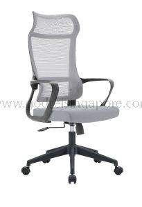 LumbarElite High back Mesh Chair- Grey