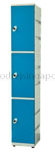 3 DOOR ABS LOCKER KEY/LATCH LOCK(SINGLE COLUMN)- BLUE DOOR