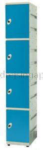 4 Door  ABS Locker Key/latch Lock(SINGLE COLUMN)- BLUE DOOR