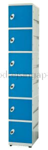 6 Door  ABS Locker Key/latch Lock(SINGLE COLUMN) - BLUE DOOR