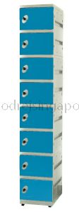 8 Door  ABS Locker Key/latch Lock(SINGLE COLUMN)- BLUE DOOR