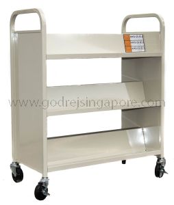 SLOPING LIBRARY TROLLEY