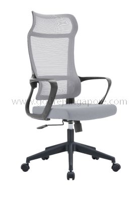 LumbarElite High back Mesh Chair- Grey