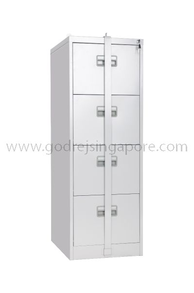 4 Drawer Filing Cabinet With Security Bar
